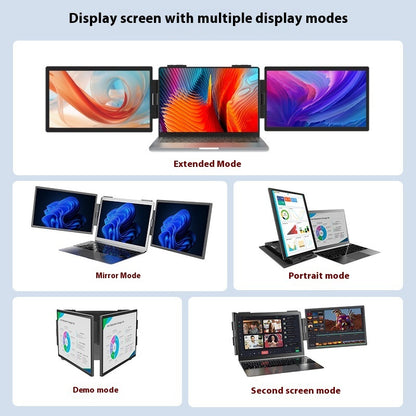 ViewMax 14” Dual Portable Screen – Full HD 1080P IPS Monitor for Office & Travel